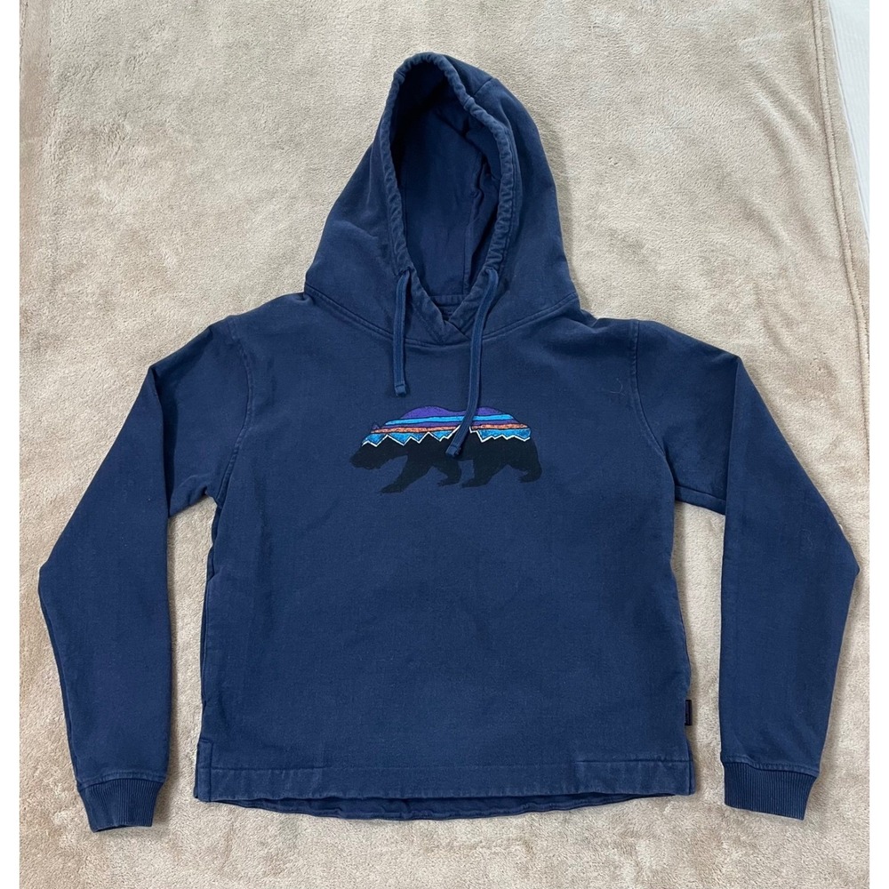 Patagonia Uprisal Hoody Sweatshirt Women's S Navy Blue Pullover Long Sleeve GOOD